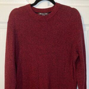 Michael Kors Men's Burgundy Knit Sweater - Size M - Excellent Condition